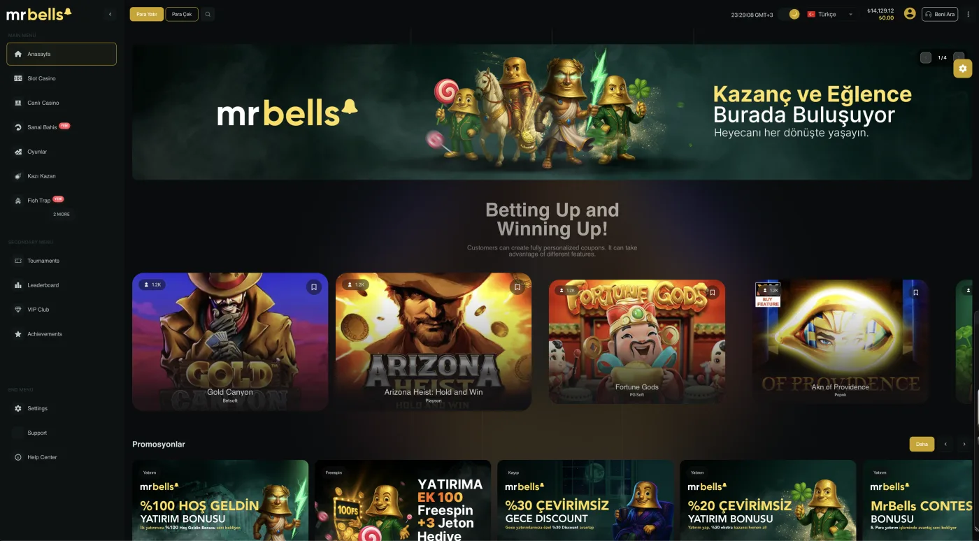 Promotions and bonus campaigns