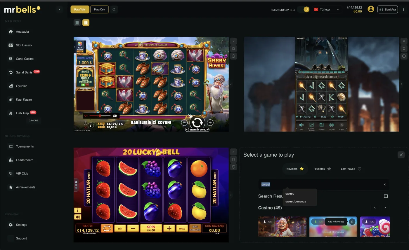 Multi-game with search