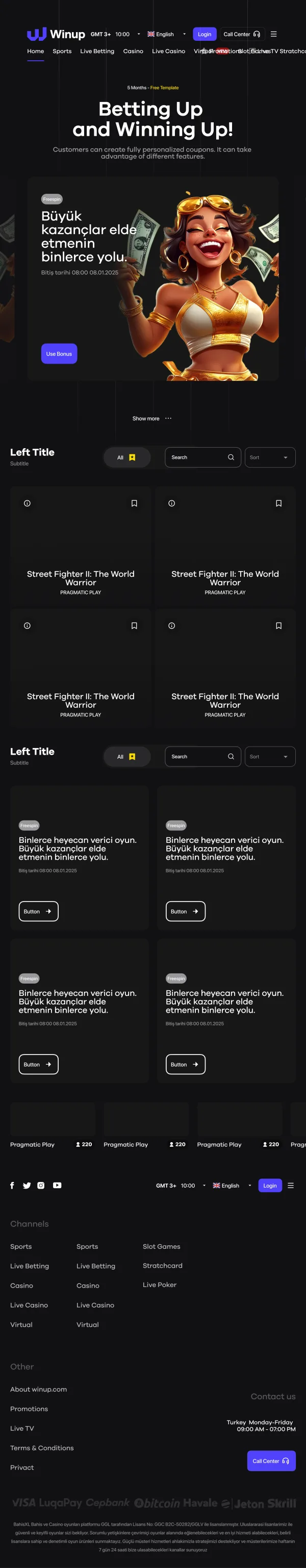 WI template — mobile layout